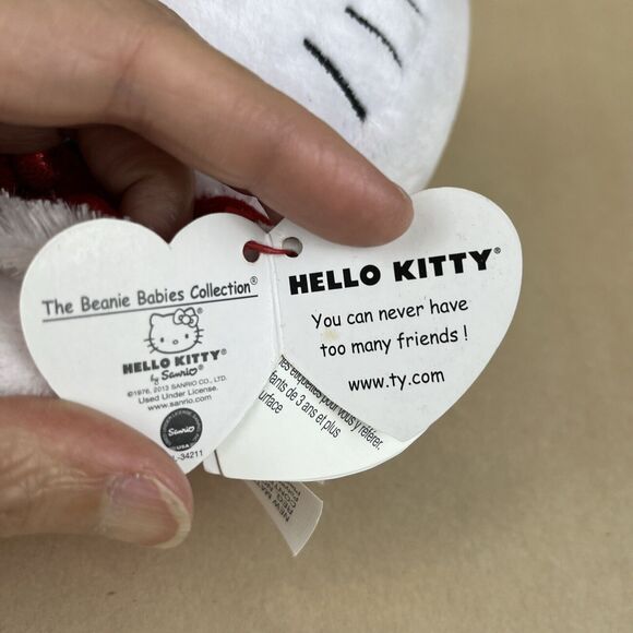 Lot‎ Of 3 Ty Beanie Babies Collection Hello Kitty 6” 2012-2013 With Tags EUC - Picture 10 of 16